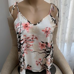 Sienna Sky Floral Spaghetti Strap Cami Top-SM